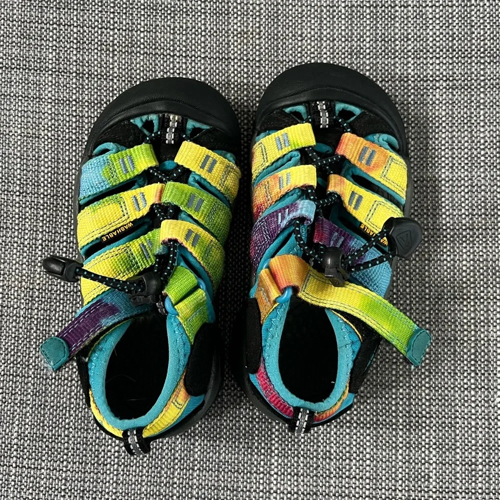 Keen Kids Multicolor Teal Yellow Purple Water Sandals
